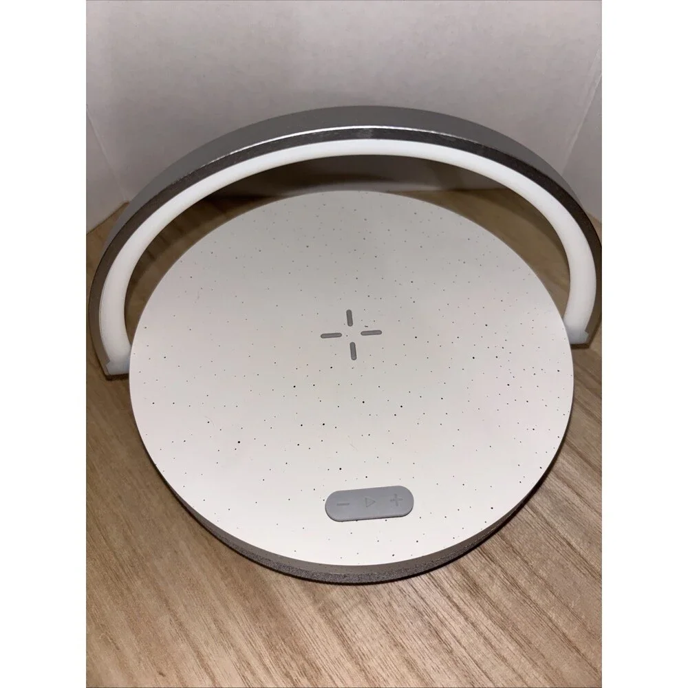 EZVALO Wireless Phone Charger & Music Lamp 4 in 1 Bedside Touch Lamp LED Light